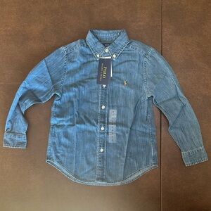 NWT Polo Ralph Lauren Cotton Denim Long Sleeve Kids Size 6